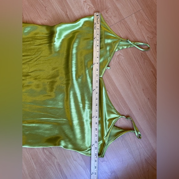 Topshop Satin Maxi  in Light Green size 14 NEVER WORN/NEW ✨ - Picture 15 of 16